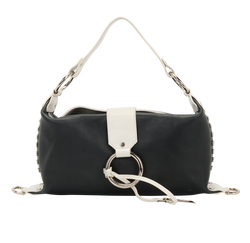 Vintage Hobo, Leather, Black/White, MII, DB, 1*